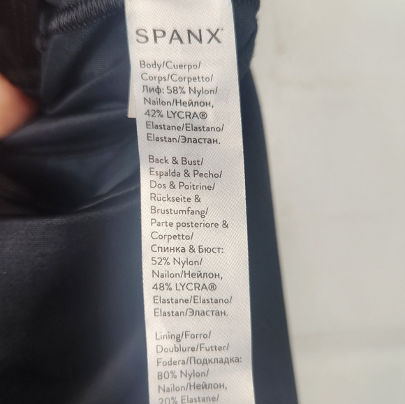 SPANX Tummy Control Slimming SmartGrip Open Bust Full Slip Shapewear Black XS - Picture 9 of 10